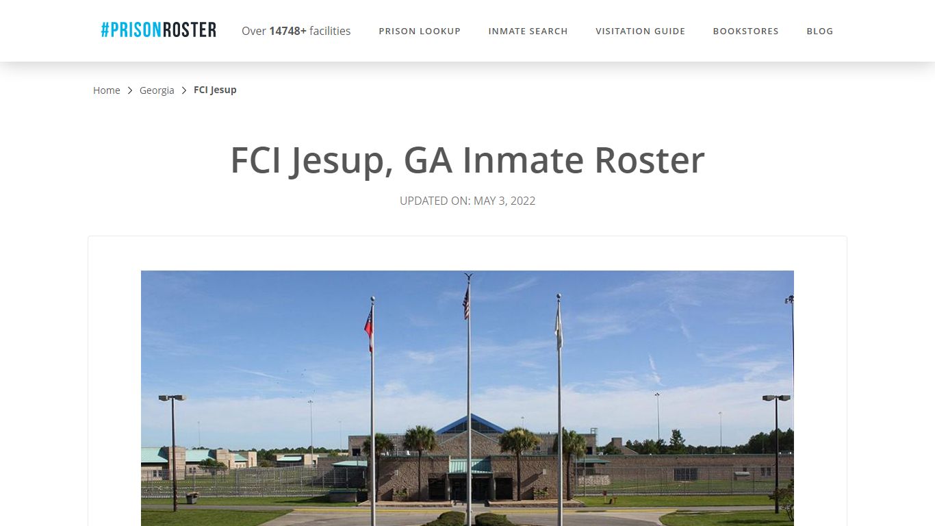 FCI Jesup, GA Inmate Roster - Nationwide Inmate Search