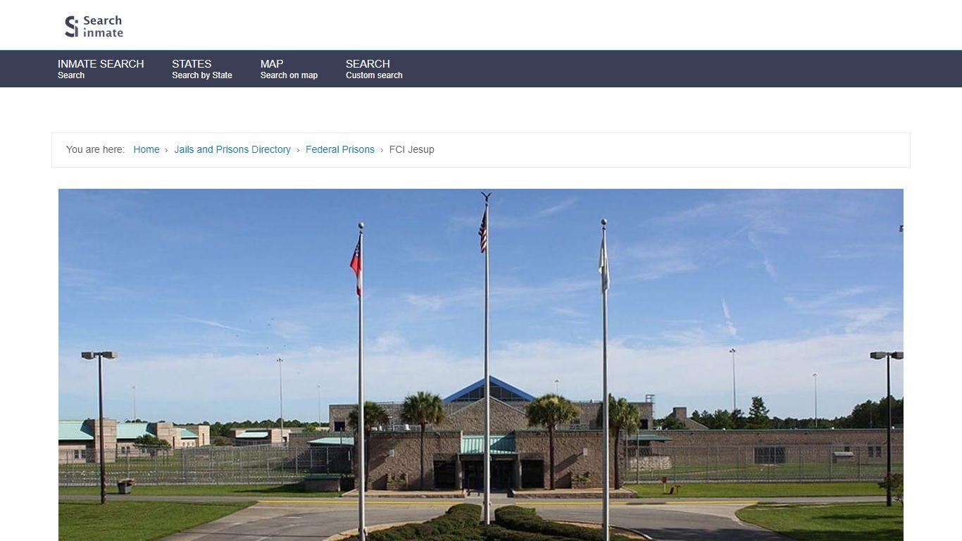 FCI Jesup - Facility Details and Inmate Search